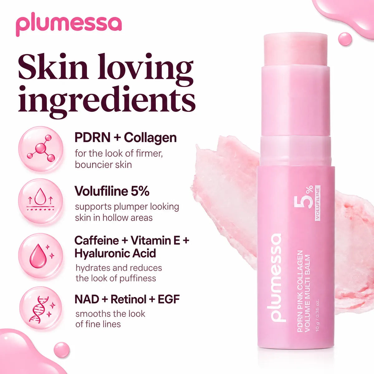 Plumessa skin loving ingredients